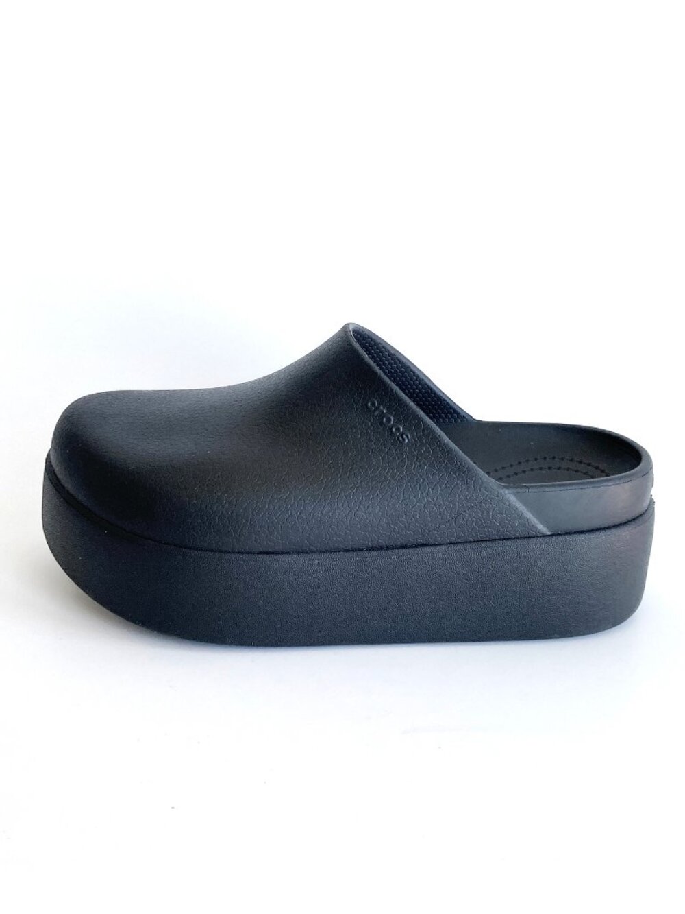 Crocs DYLAN Platform Clogs Faux Leather sz 9 - Picture 4 of 11